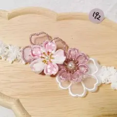 192.193【匿名発送】 ベビーヘアバンド　髪飾り　初節句　お食い初め　雛祭り