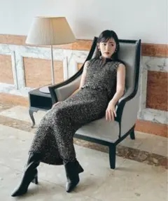 タグ付き新品未使用　送料込　スナイデル　ツイードニットワンピース