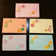 ハンドメイド 花 デザイン メッセージカードセット