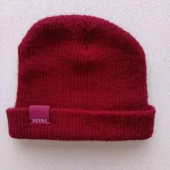 BEAMS ワインレッド ニット帽のサムネイル
