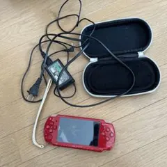 SONY PSP-2000 レッド 本体 充電器 ケース付き
