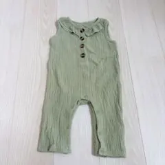 激安！ベビー　サロペット　オーバーオール　つなぎ　女の子　緑　グリーン　ズボン
