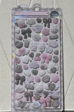 ふわふわドロップシール しろくろふわふわ 正規品 クーリア