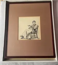 真作 鍵本豊 木版画「鳩瓦・西之京」1971年直筆サイン・裏ラベル有 額装 真作 鍵本豊 木版画「鳩瓦・西之京」1971年直筆サイン・裏ラベル有