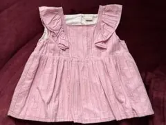 【petit main】フリル付きノースリーブ 110cm