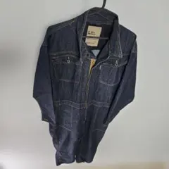 ワークマン　つなぎ　DT001A L インディゴネイビー　OVERALLS 美品のサムネイル