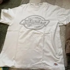 Dickies ホワイト Tシャツ ロゴ入り
