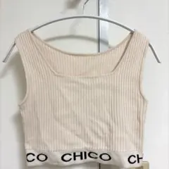 CHICO リブニット タンクトップ クロップド丈のサムネイル