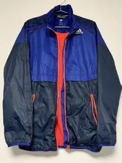 adidas ジップアップジャケット 青赤