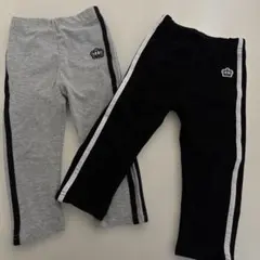 BABYDOLL サイドストライプパンツ 90サイズ 2枚セット