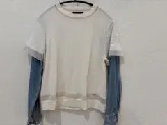 DIESEL レイヤードデザイン長袖カットソー