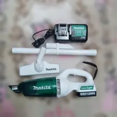 マキタ14.4V充電式クリーナ CL142FDバッテリー、充電器、サイクロン付 