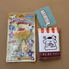 ポムポムプリン ロリポップキャンディチャーム　ファンシーレトロフラットポーチ