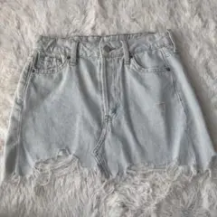 【未使用に近い】H&M キッズ デニムスカート xxsのサムネイル