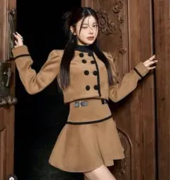 Darich メルトンパイピングセットアップ キャメル CAM Sサイズ