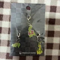 ポケモンセンター 全国ずかん メタルチャーム チコリータ ベイリーフ