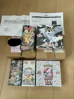 ポケカ 151✖️2箱、超電ブレーカー、ブラック、ホワイト等BOX