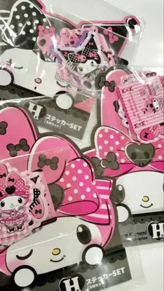 サンリオ マイメロディー クロミ ハッピーくじ ステッカー セット