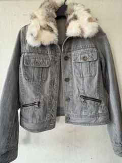 COMME CA ISM デニムジャケット ファー付き