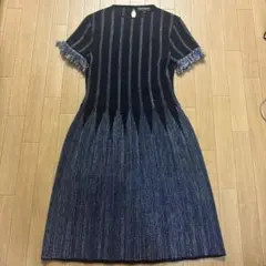 Emporio Armani ビーズフリンジ ワンピース オレンジ 「タグ付き