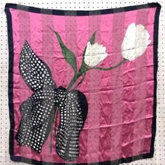 レトロ エレガント フェミニン 古着小物 VALENTINO 大判シアースカーフ