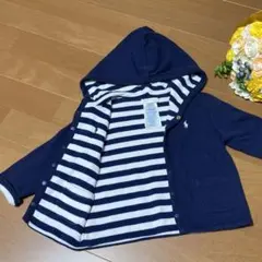 ☆美品☆RALPH LAURENラルフローレンボーダーパーカーリバーシブル12M