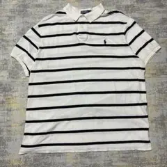 【POLO by Ralph Lauren】XXL/ボーダーポロシャツ/890