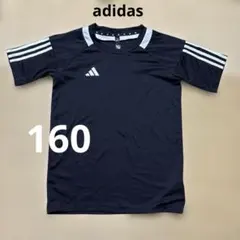 adidas 子供Tシャツ　ブラック　160 サッカー　トレーニング　黒のサムネイル