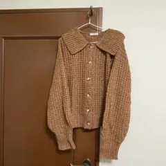 ニット 襟つき カーディガン studio CLIP