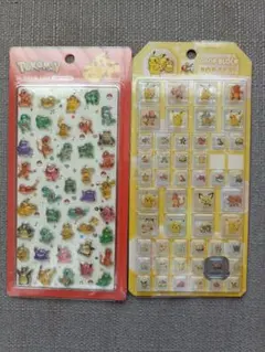 ポケモン 3Dシール＆ドロップブロックシールセット
