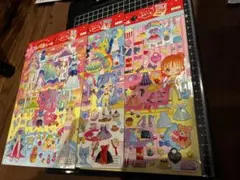 女の子 着せ替えシール ３枚セット 女の子 シール