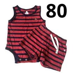 1セット❣️BabyGAPベビー ロンパースセット ボーダー 80 夏
