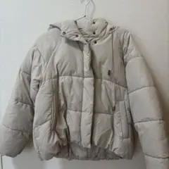 INGNI ベージュ フード付き ダウンジャケット Mサイズ