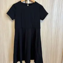 水通しのみ 未使用キャサリンコテージ 半袖ワンピース 140 ブラック 冠婚葬祭