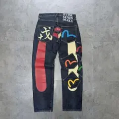 EVISU エビス デニム ジーンズ ビッグカモメ メニーポケット 大黒 濃紺のサムネイル