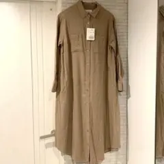 新品未使用　SLOBE IENA イエナ　シャツワンピース　長袖　ウールブレンド