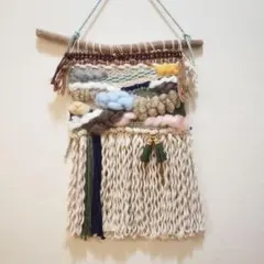 ハンドメイド◆【ウィービングタペストリー】◆壁掛け◆gimmickcharmのサムネイル