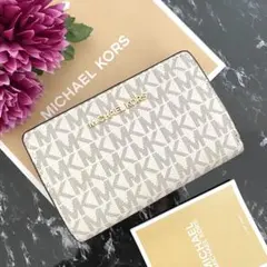 17 新品 MICHAEL KORS マイケルコース 財布 折り財布 ホワイト