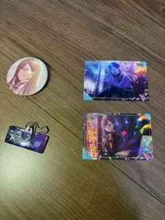 プロセカ　白石杏　グリッター缶バッジ キーホルダー　カード※ばら売り可