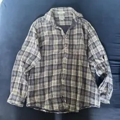 L.L.Bean トリムフィット チェック柄ネルシャツ L