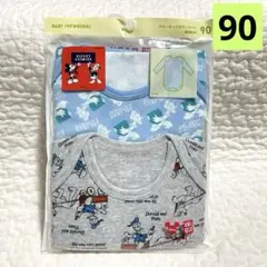 【新品未開封】ユニクロ　ボディスーツ(長袖)ディズニー　ドナルド　90㎝　2枚組