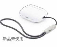 AirPods Pro 2 ケース 透明 クリア ケース カバー ストラップ付