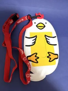 スシロー だっこずし パスケース ネックストラップ付き　ニワトリ