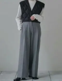 美品♪TODAYFUL ブラック キルティングベスト フリーサイズ