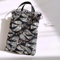 ハンドメイドꕤ︎︎控えめフリルトートバッグ ミナペルホネンfollowing day