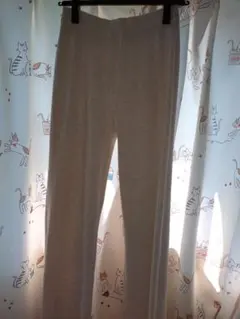 ♥美品♥ユニクロ ニットパンツ (オフホワイト) Lサイズ