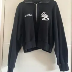 ジッパー付きスウェット ハーフジップ SHEIN ？ SPINNS ？