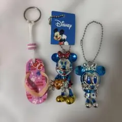 ディズニー ミニー キーホルダー 3点セット