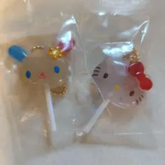 サンリオキャラクターズ　カラフルキャンディーチャーム　ウサハナ　ハローキティ