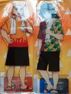 鬼滅の刃　極楽湯　 煉獄杏寿郎＆冨岡義勇 ビッグアクリルスタンド
